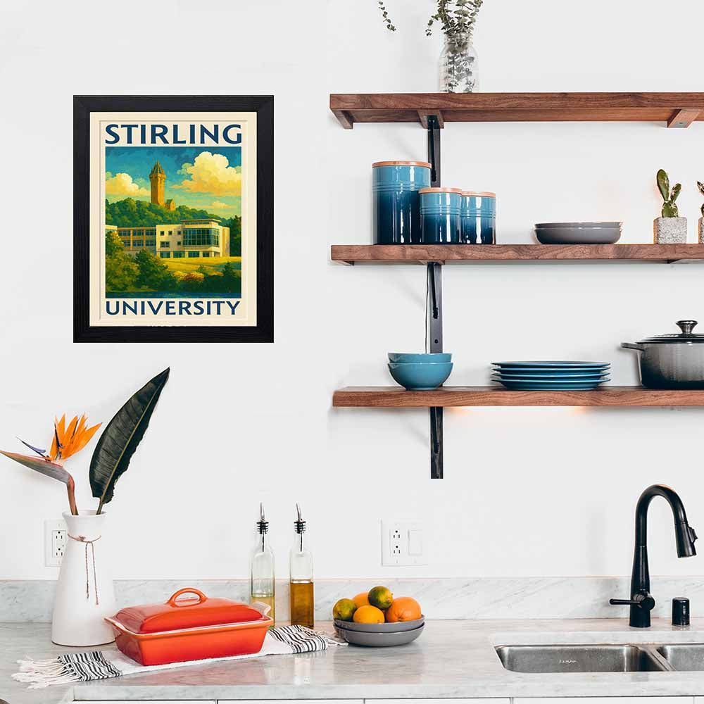Stirling University - Stunning Hand-Drawn Vintage Travel Style Wall Art Poster (Copy) (Copy) (Copy)