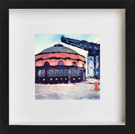 Rotunda And Finnieston Crane Glasgow, Scotland