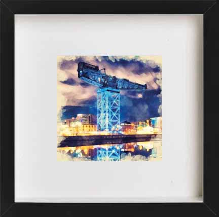 Glasgow Finnieston Crane At Night