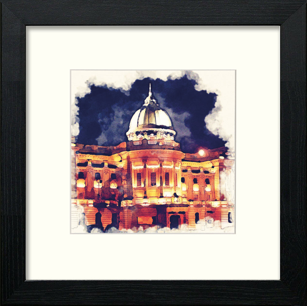 Glasgow Mitchell Library At Night