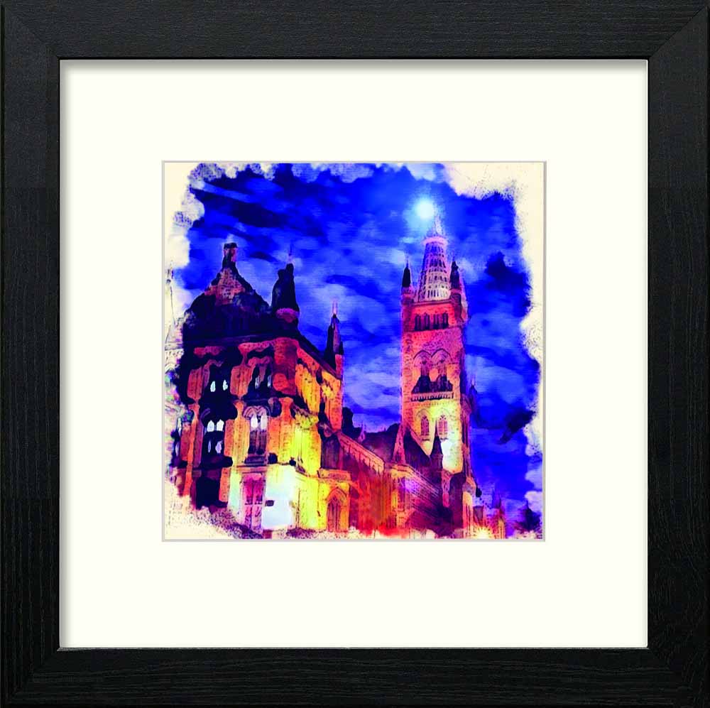 Glasgow University At Night