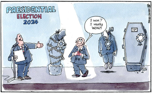 Steven Camley cartoon for The Herald - 19th March 2024 - (Print 1198)