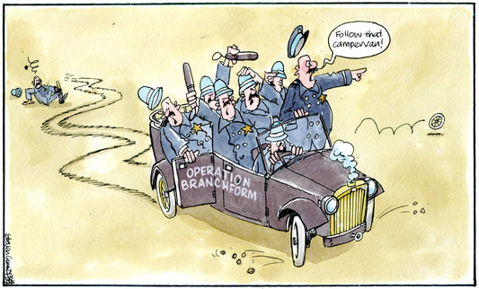 Steven Camley cartoon for The Herald - 16th April 2024 - (Print 1212)
