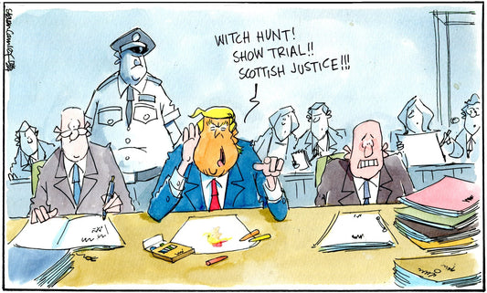 Steven Camley cartoon for The Herald - 17th April 2024 - (Print 1213)