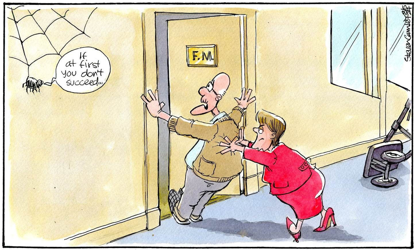 Steven Camley cartoon for The Herald - 8th May 2024 - (Print 1222)