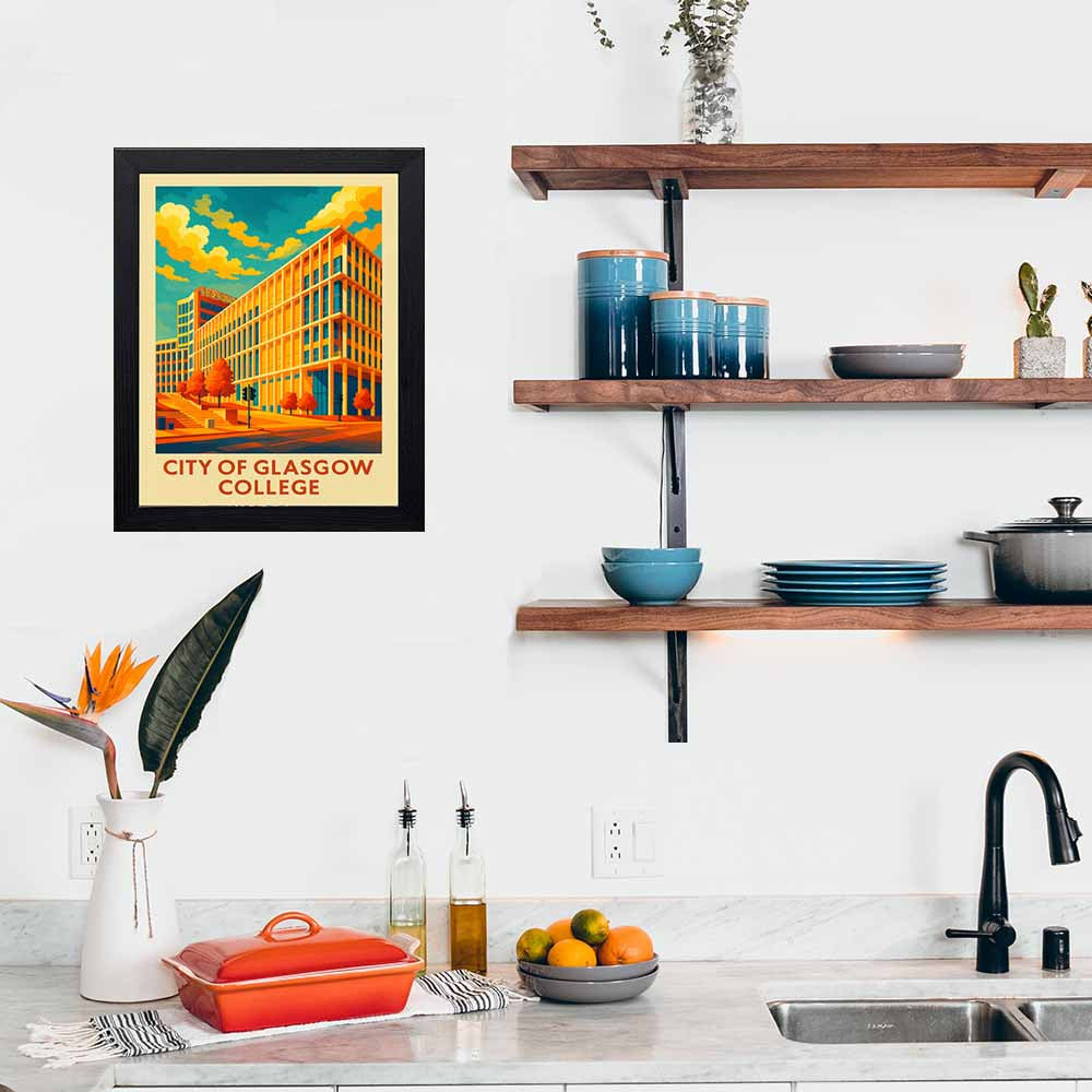 City of Glasgow College - Stunning Hand-Drawn Vintage Travel Style Wall Art Poster (Copy) (Copy) (Copy) (Copy)