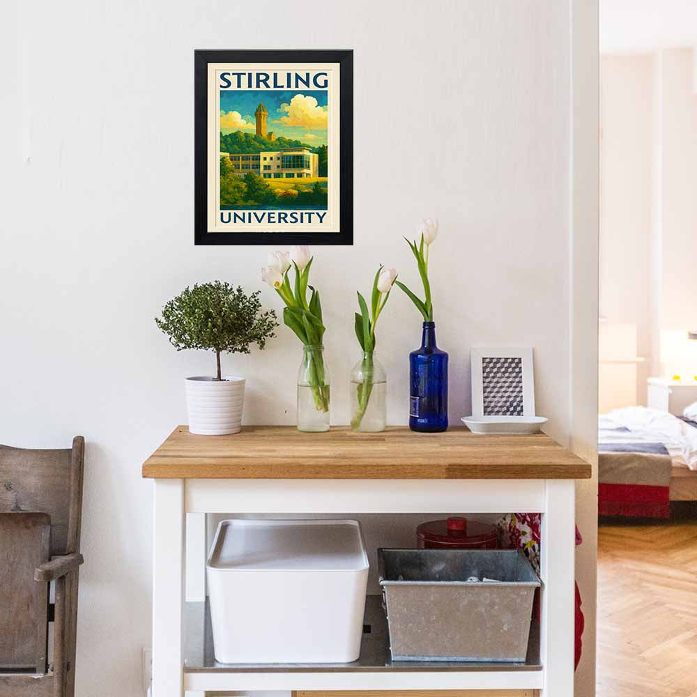 Stirling University - Stunning Hand-Drawn Vintage Travel Style Wall Art Poster (Copy) (Copy) (Copy)
