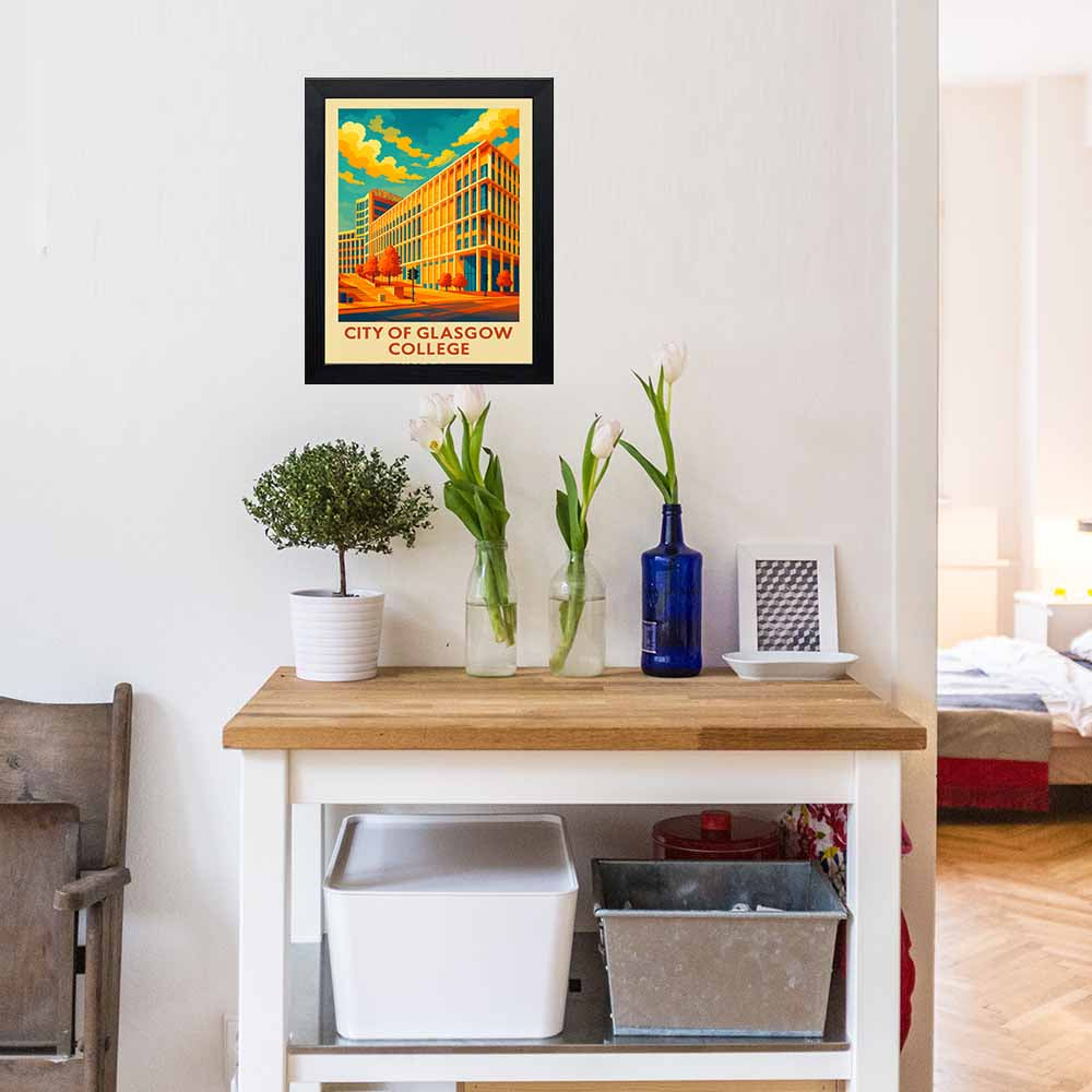 City of Glasgow College - Stunning Hand-Drawn Vintage Travel Style Wall Art Poster (Copy) (Copy) (Copy) (Copy)
