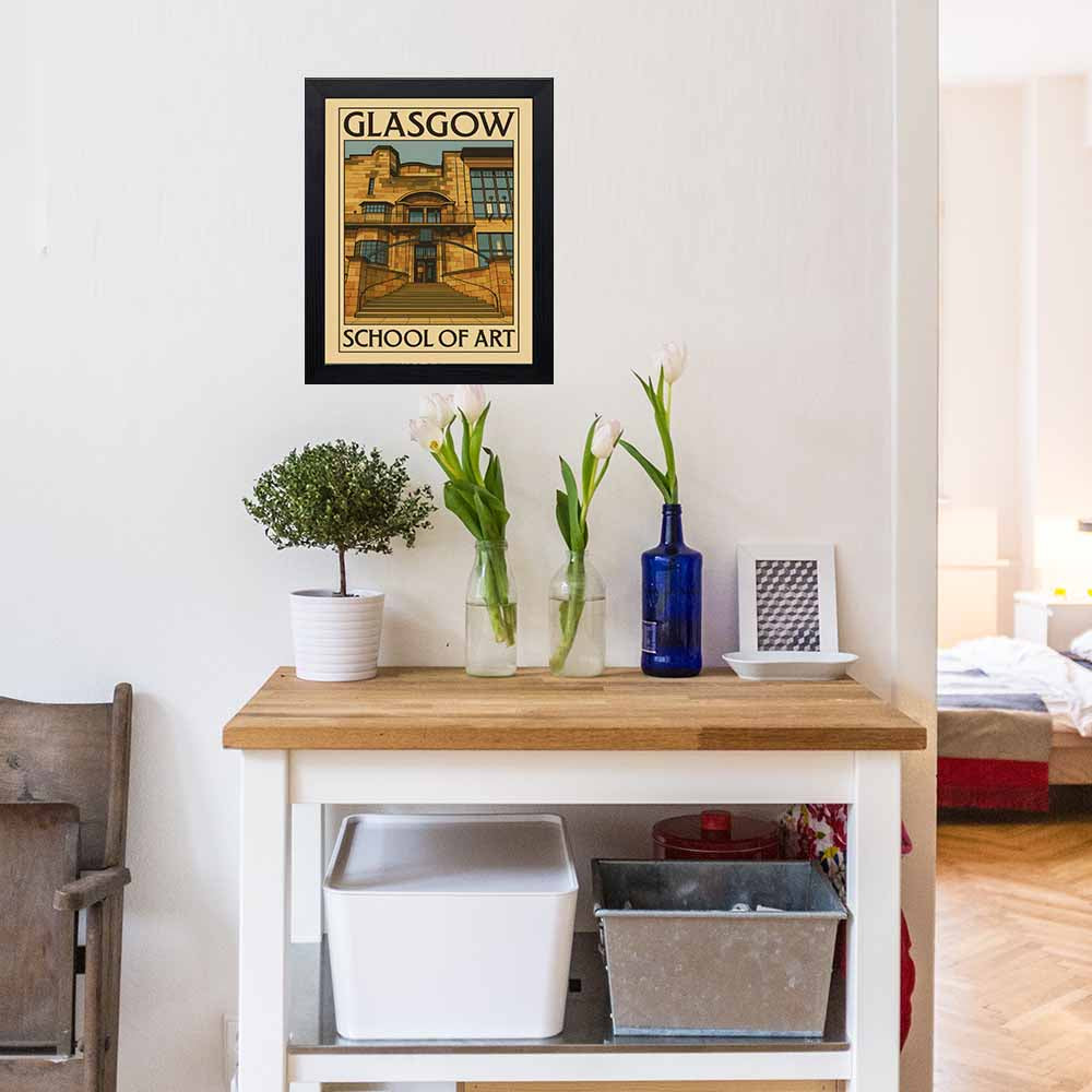 Glasgow School of Art - Stunning Hand-Drawn Vintage Travel Style Wall Art Poster (Copy)