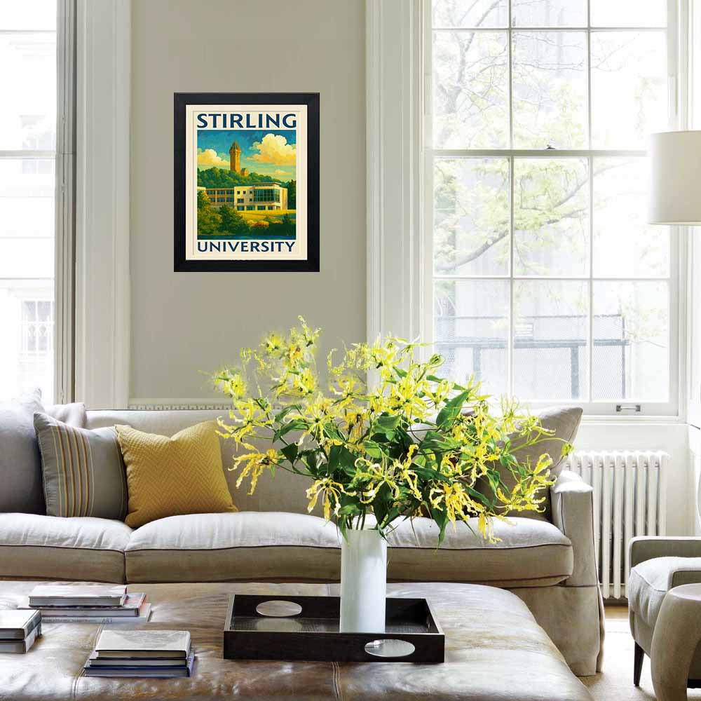 Stirling University - Stunning Hand-Drawn Vintage Travel Style Wall Art Poster (Copy) (Copy) (Copy)