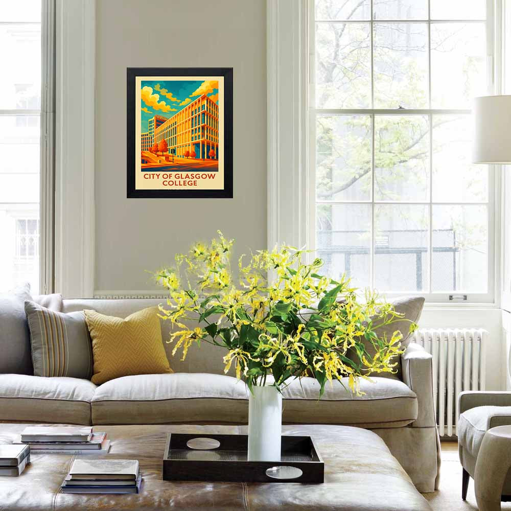 City of Glasgow College - Stunning Hand-Drawn Vintage Travel Style Wall Art Poster (Copy) (Copy) (Copy) (Copy)