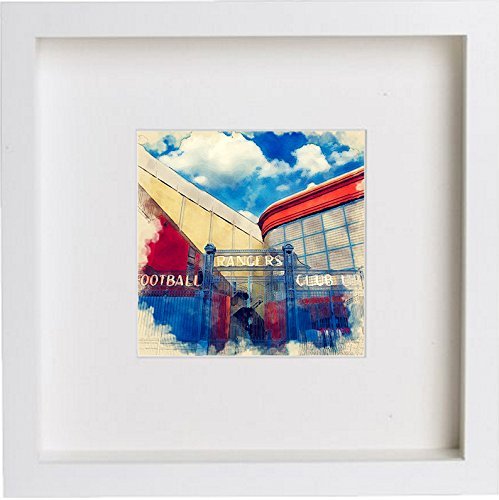 Glasgow Rangers FC Ibrox Stadium Main Gate 0052 in Ibrox Stadium Main Gate frame, premium wall art print