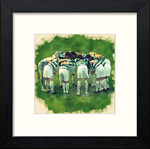 Celtic Huddle in Black Wood frame, premium wall art print