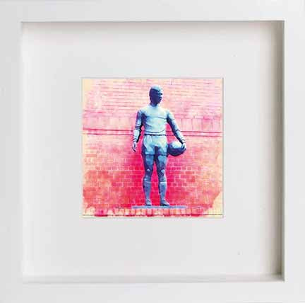 Glasgow Rangers Football Club 1971 Ibrox Stadium Disaster Memorial 0053 in White97White Disaster Memorial Artwork frame, premium wall art print