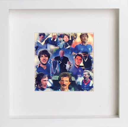 Glasgow Rangers Football Club Legends Artwork 0058 in Football Club Legends Artwork frame, premium wall art print