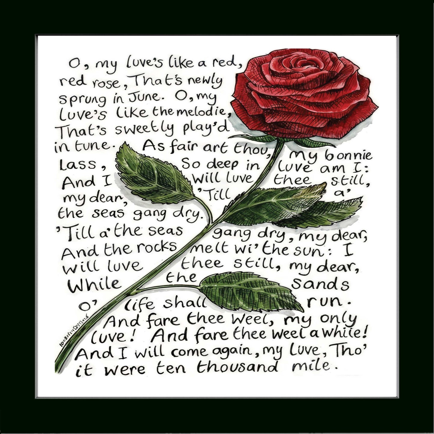 Rabbie Burns - My Luve is like a Red Red Rose