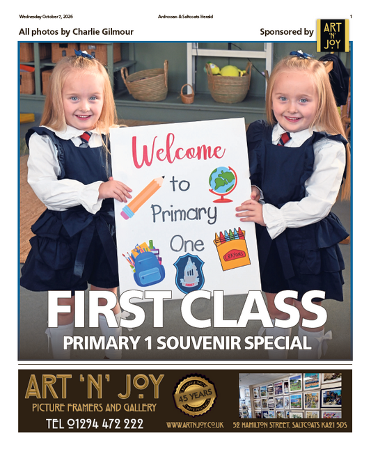 Ardrossan Herald Primary One Special 2026