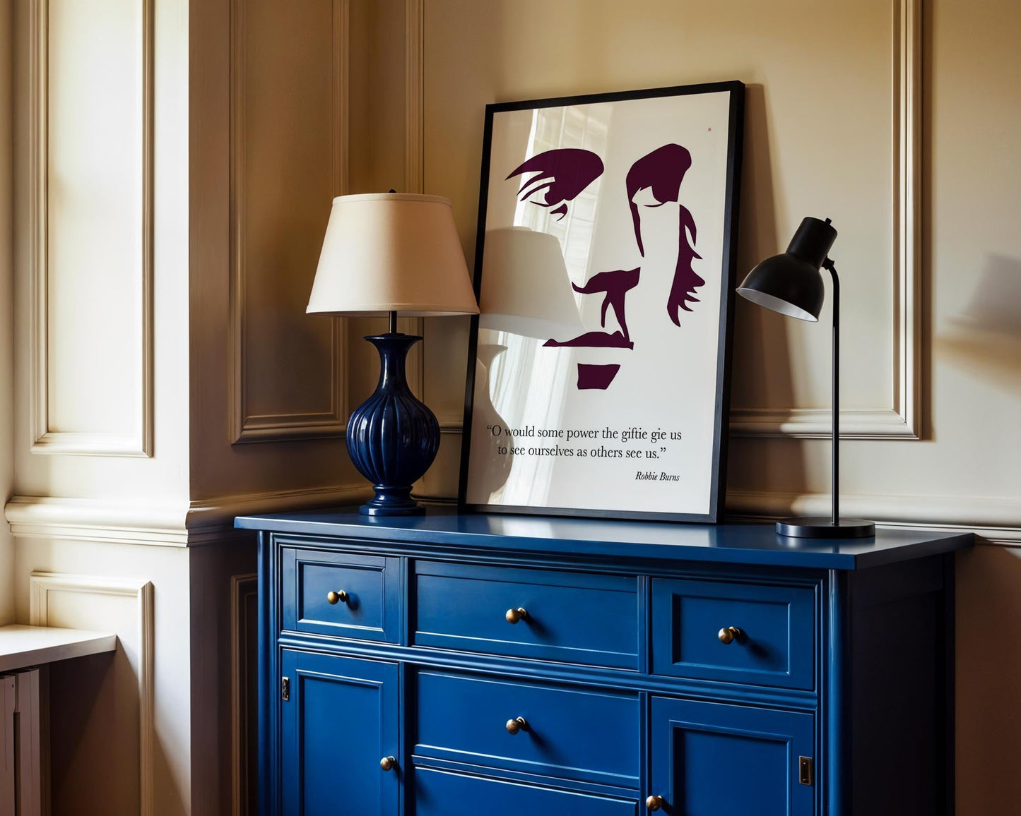 Robert Burns: Modern Minimalist Quote Print