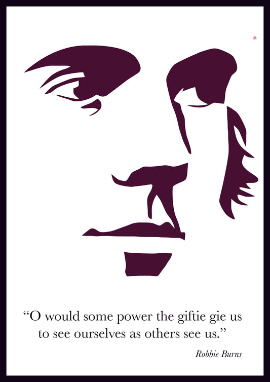 Robert Burns: Modern Minimalist Quote Print