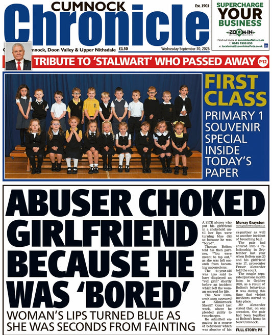 Cumnock Chronicle Primary One Picture Special 2026