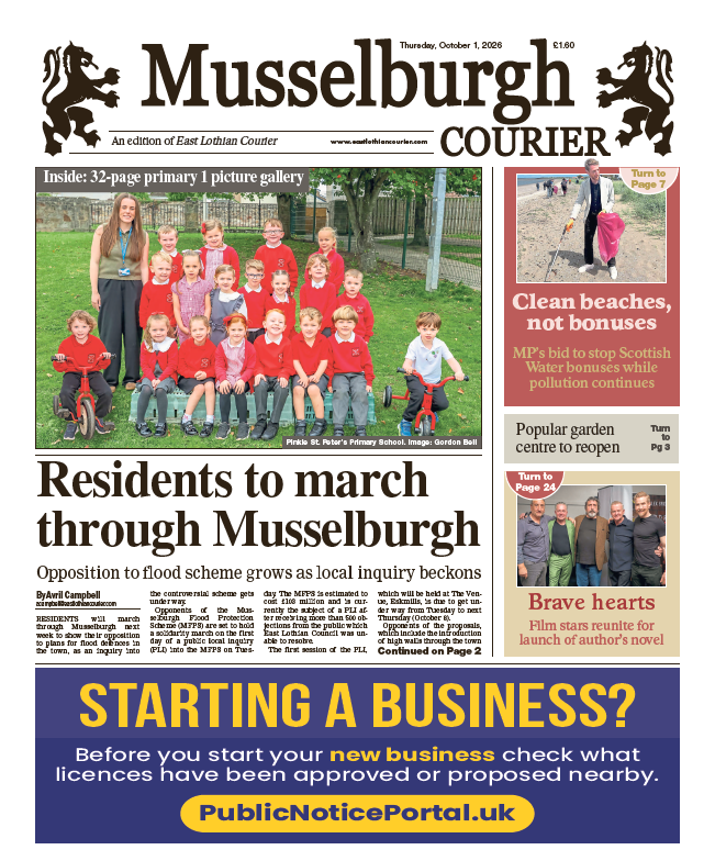 Musselburgh Courier Primary One Special 2026