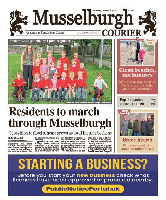 Musselburgh Courier Primary One Special 2026