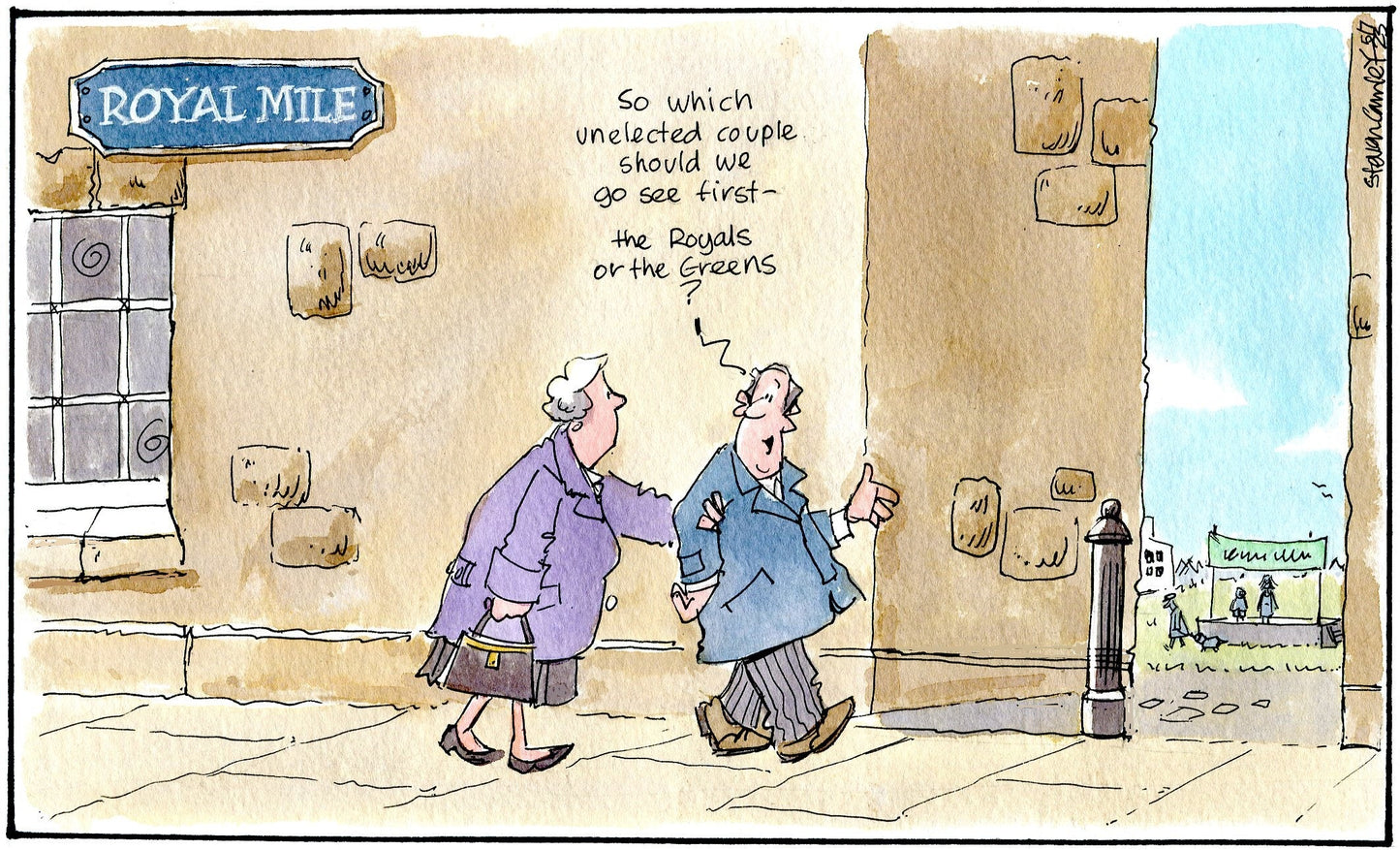 Steven Camley cartoon for The Herald - 5th July 2023 - (Print 1057)