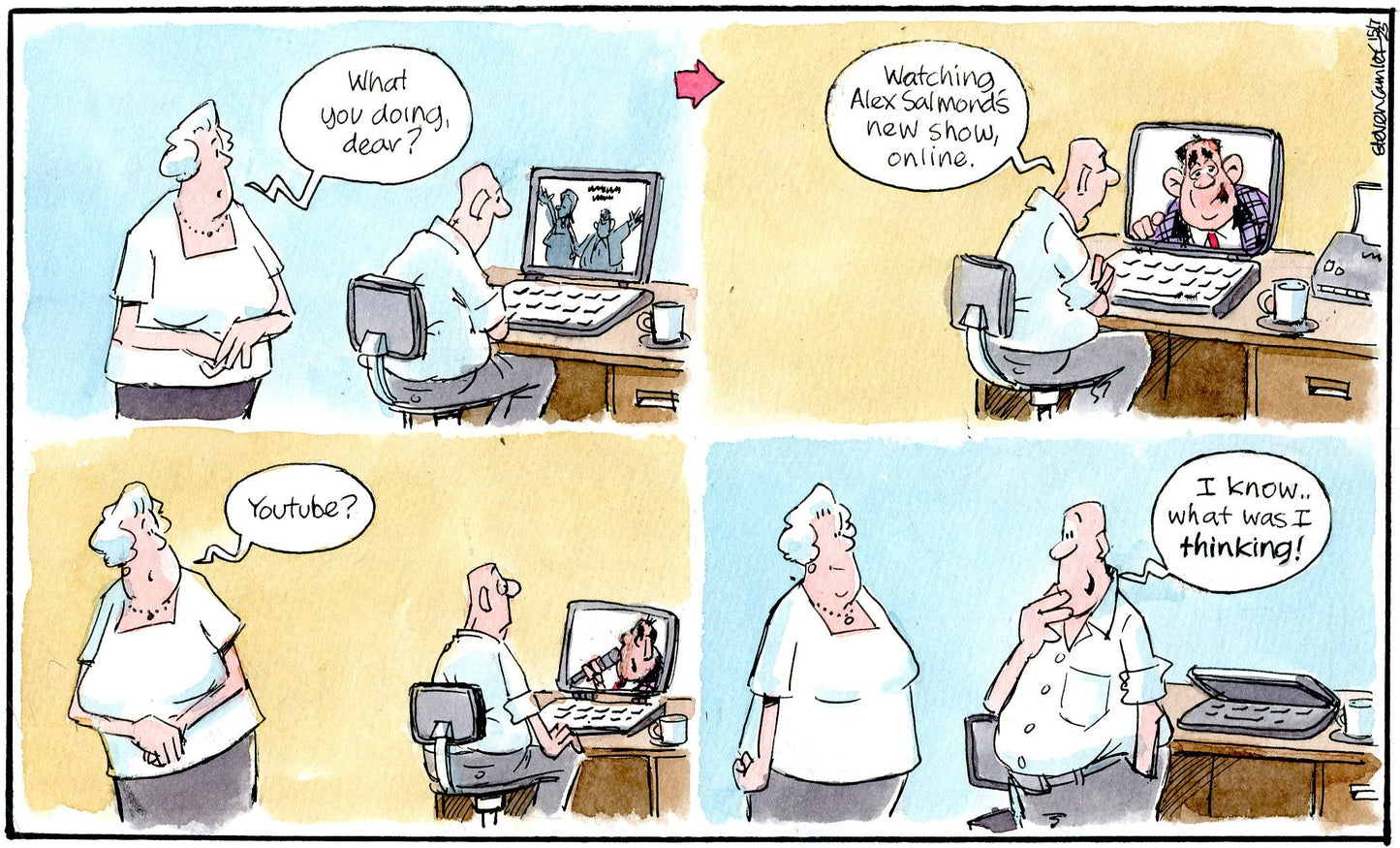 Steven Camley cartoon for The Herald - 15th July 2023 - (Print 1075)