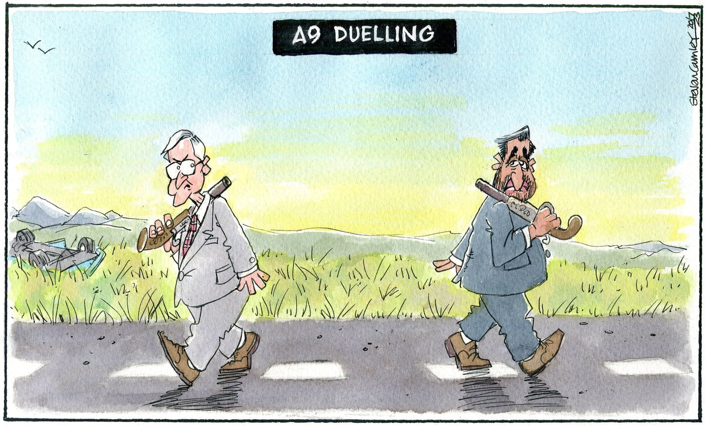 Steven Camley cartoon for The Herald - 20th July 2023 - (Print 1078)