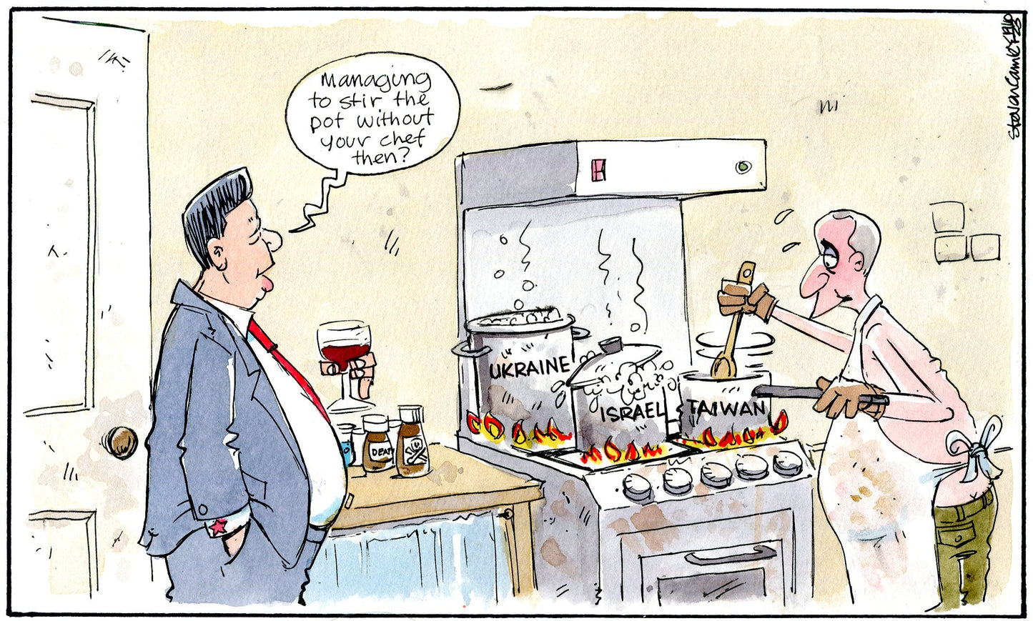 Steven Camley cartoon for The Herald - 19th October 2023 - (Print 1118)