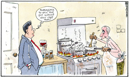 Steven Camley cartoon for The Herald - 19th October 2023 - (Print 1118)