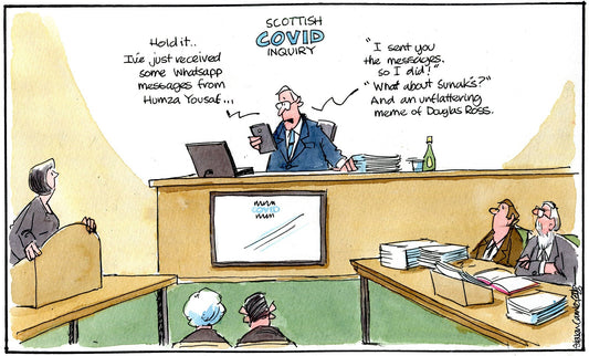 Steven Camley cartoon for The Herald - 27th October 2023 - (Print 1123)