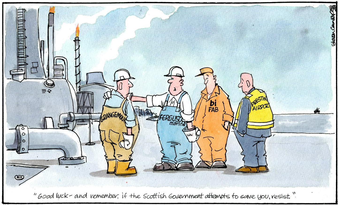 Steven Camley cartoon for The Herald - 24th November 2023 - (Print 1141)