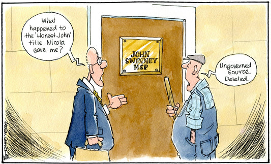 Steven Camley cartoon for The Herald - 31st January 2024 - (Print 1171)