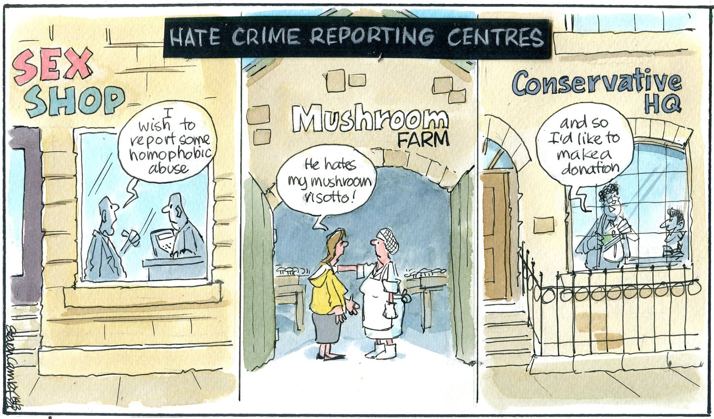 Steven Camley cartoon for The Herald - 14th March 2024 - (Print 1191)