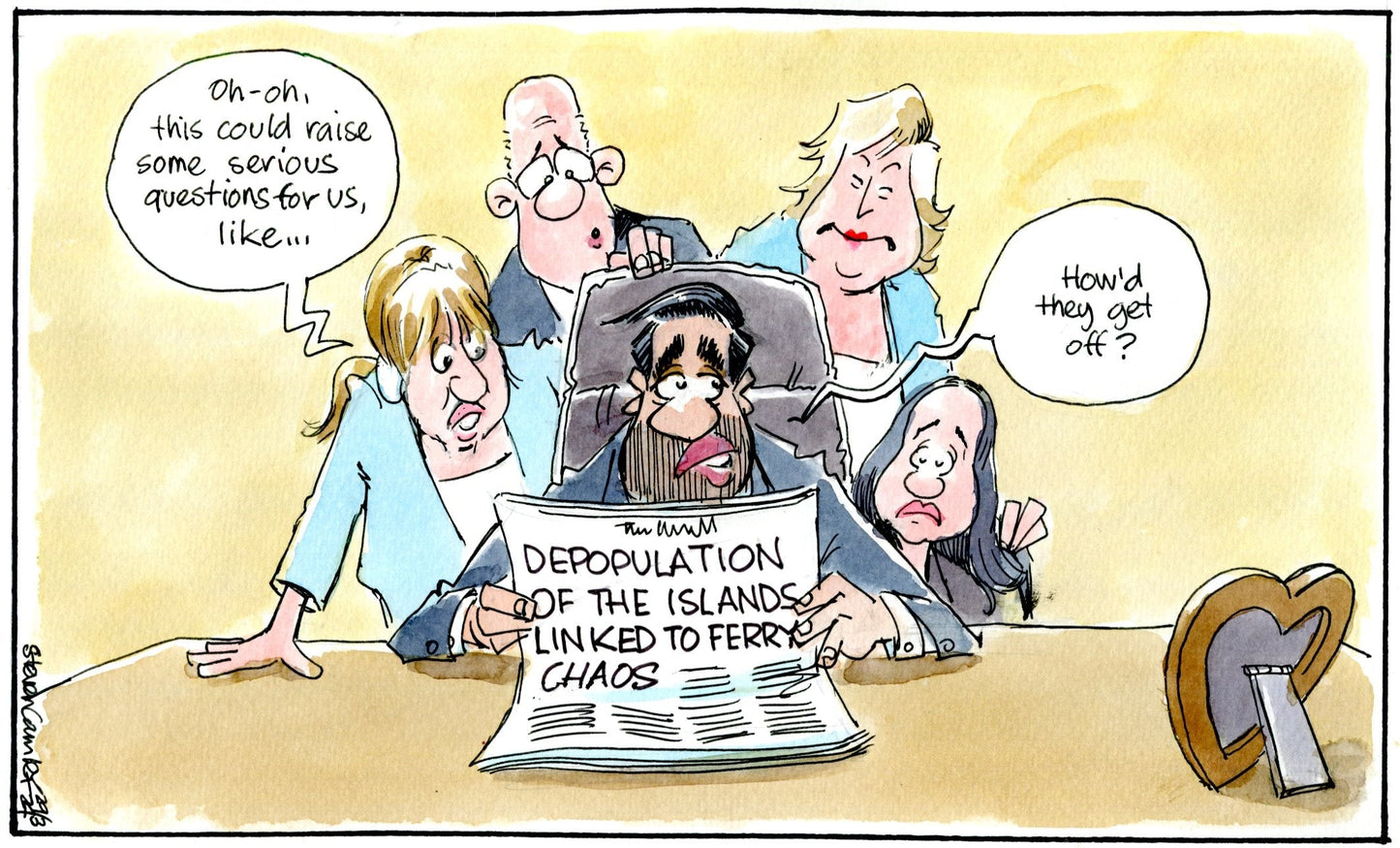 Steven Camley cartoon for The Herald - 29th March 2024 - (Print 1196)