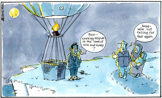 Steven Camley cartoon for The Herald - 23rd April 2024 - (Print 1218)