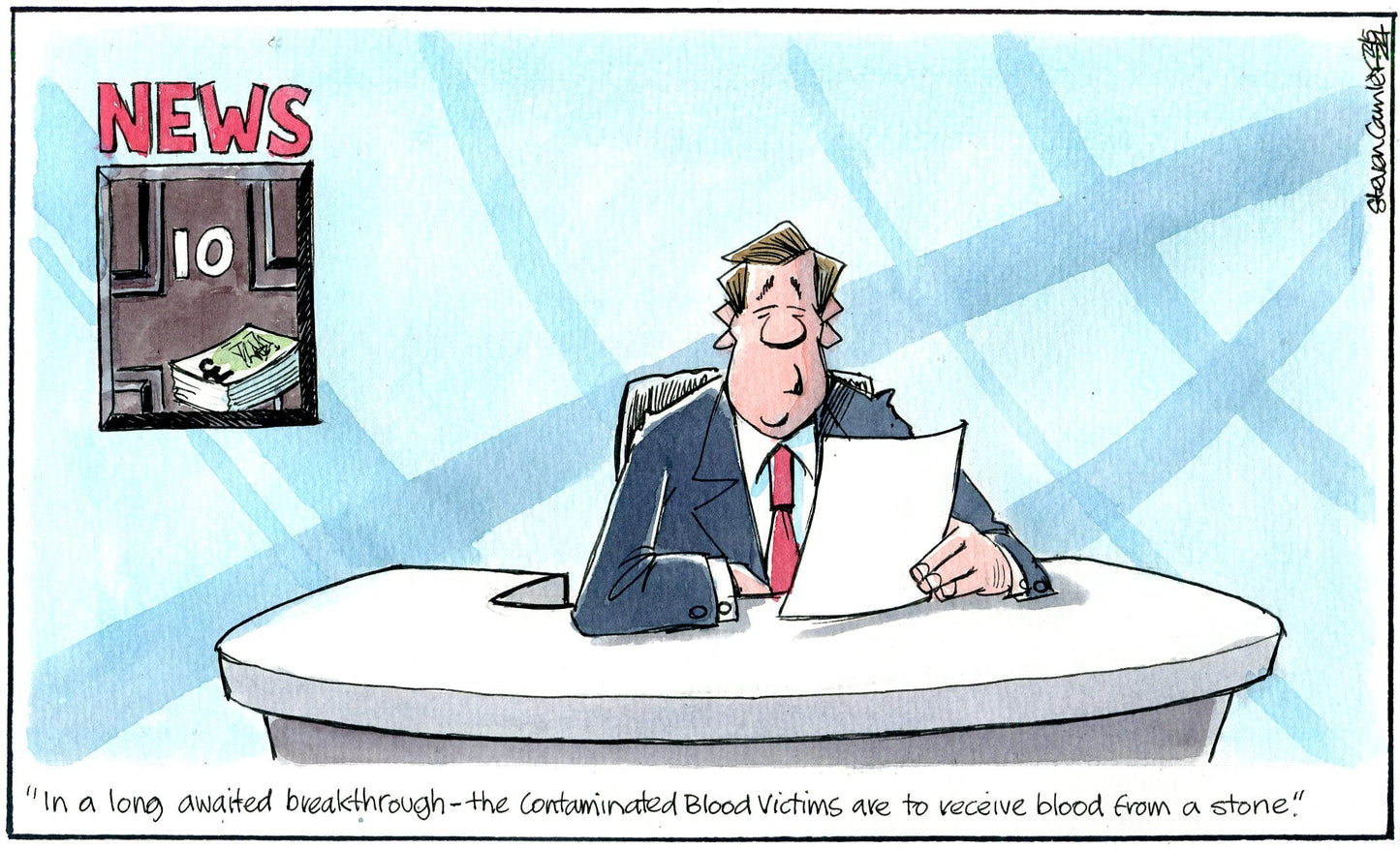 Steven Camley cartoon for The Herald - 22nd May 2024 - (Print 1231)