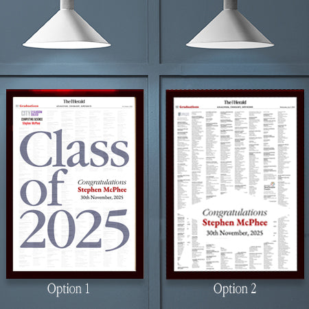 Personalised Graduation Prints