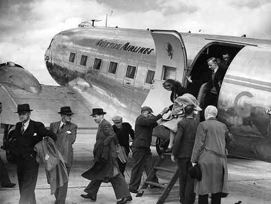 Cleared for take-off (Print 1946 SCOTTISH AIRLINES FROM RENFREW)